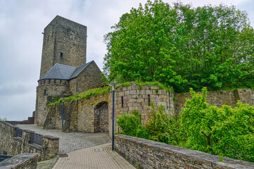Fototapeta na wymiar Ansicht einer historischen Burg in Hattingen Blankenstein