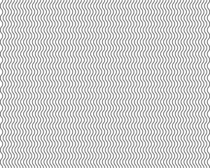 Black wavy lines simple pattern on a white background, seamless background