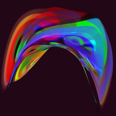 abstract colorful wave