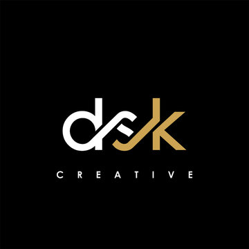 DSK Letter Initial Logo Design Template Vector Illustration