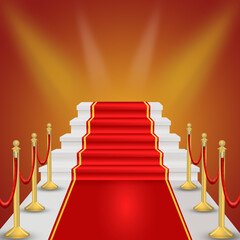 funny illustration of the red carpet