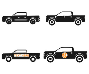 Naklejka premium Ford f-150vector, ford f-150 sign symbol icon vector , ford f-150 silhouette. 