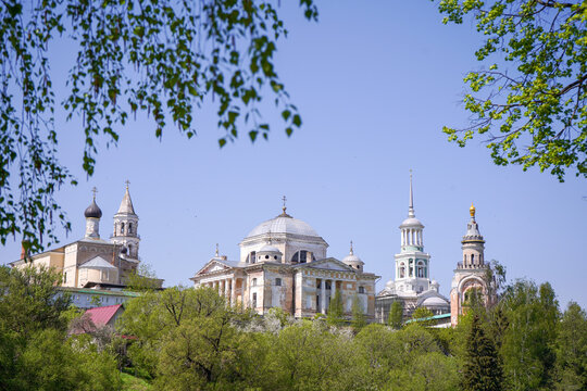 Ancient monastery of saints Boris and Gleb in the ancient provincial Russian town of Torzhok