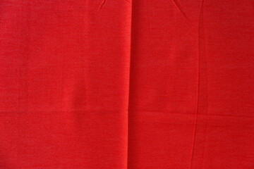 Fototapeta premium A Crumpled red fabric texture