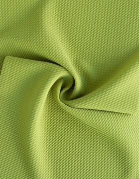 Dense Light Green Fabric Coiled Texture