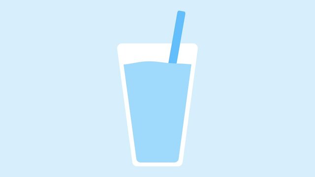 水が増えるコップ 背景付き