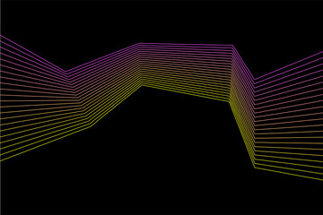 Line flexible stripes futuristic pattern background. Line artwork for design flyer, club party invitation, shop poster etc.