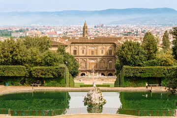 View of Palazzo Pitti from the Boboli Gardens - 434970442