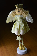 angel on a black