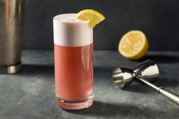 Refreshing Boozy Chicago Fizz Cocktail
