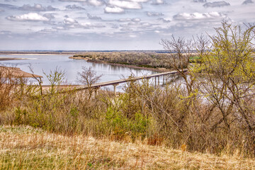 Missouri River National Recreational Area in Spring