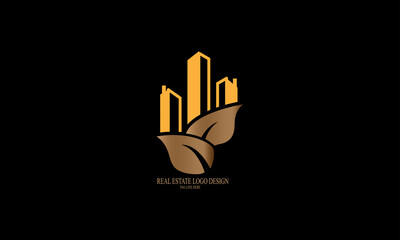 Real Estate Logo design  Creative and Elegant Vector. 