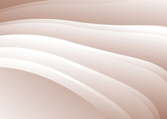 Abstract gradient waves background and folds. 3D illustration in gentle pastel colors.