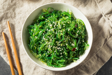 Homemade Healthy Korean Miyeok Muchim Seaweed Salad © Brent Hofacker