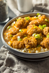 Homemade Fried Chicken Mashed Potato Bowl