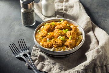 Homemade Fried Chicken Mashed Potato Bowl