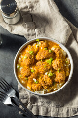 Homemade Fried Chicken Mashed Potato Bowl