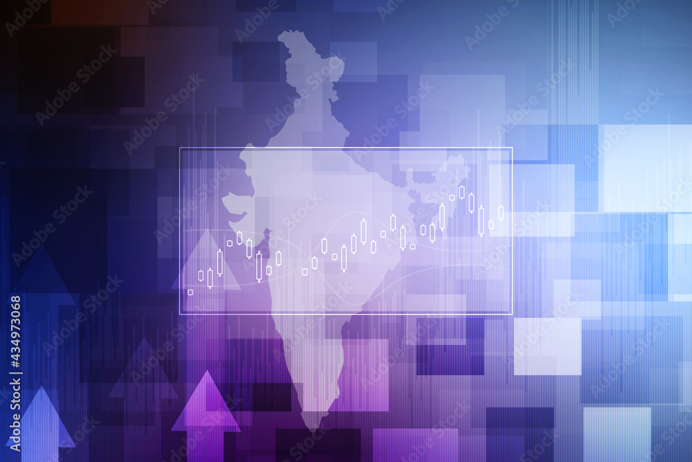 Poster 2d digital abstract business networking background