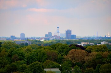 Fototapeta na wymiar Blick auf Hannover Sky