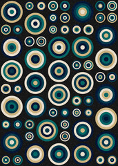 Fototapeta premium Abstract Geometric Pattern generative computational art illustration