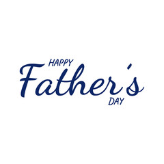 Lettering congratulations on Father's Day. Isolated on a white background.