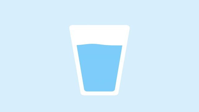 水が増えるグラス 背景付き