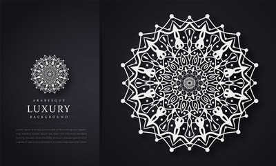 Luxury mandala background with floral ornament pattern, mandala design, Vector template,  invitation, cards, wedding, logos, cover, brochure, flyer, banner, Isolated