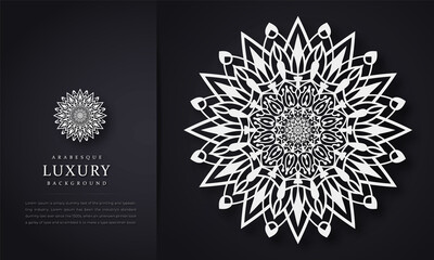 Luxury mandala background with floral ornament pattern, mandala design, Vector mandala template,  invitation, cards, wedding, logos, cover, brochure, banner, Isolated