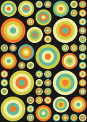 Fototapeta premium Abstract Geometric Pattern generative computational art illustration