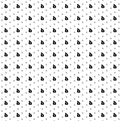 Square seamless background pattern from geometric shapes are different sizes and opacity. The pattern is evenly filled with black bag of money symbols. Vector illustration on white background
