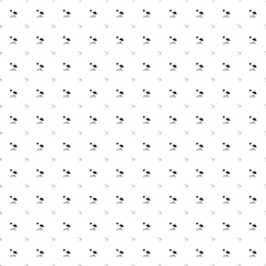 Square seamless background pattern from geometric shapes are different sizes and opacity. The pattern is evenly filled with black beach symbols. Vector illustration on white background