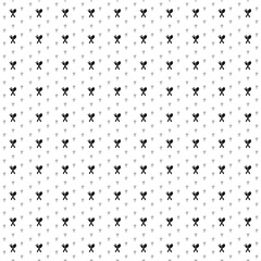 Square seamless background pattern from geometric shapes are different sizes and opacity. The pattern is evenly filled with black dinner time symbols. Vector illustration on white background