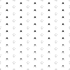 Square seamless background pattern from geometric shapes. The pattern is evenly filled with black lesbian symbols. Vector illustration on white background