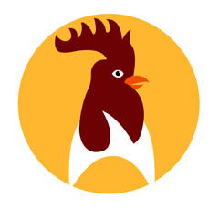  logo rooster and chicken vector 