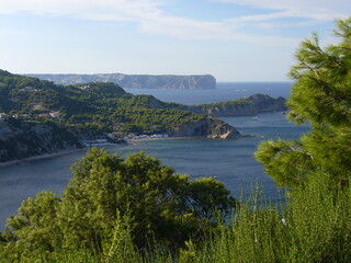 Obraz premiumCala Portixol, Jávea, Alicante, Costa Blanca, ESPAÑA 