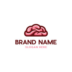 Fototapeta premium Brain Anatomy Vector Logo Design
