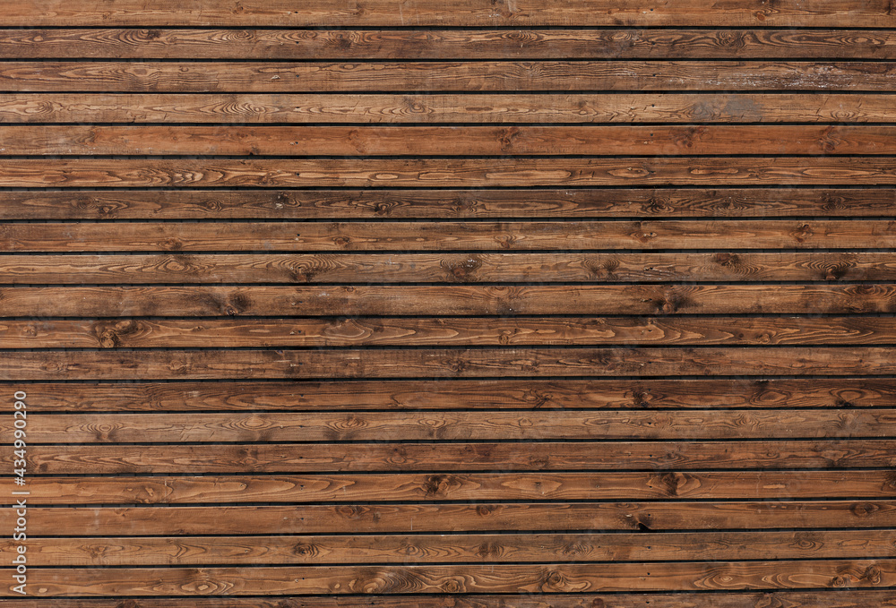 Wall mural plank wood wall