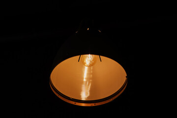 Vintage hanging interior lamps