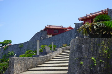 zuisen-mon Gate of Shuri Castle in Okinawa, Japan - 日本 沖縄県 那覇 首里城 瑞泉門