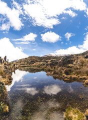 Landscapes of the Los Nevados National Natural Park in Manizales, Caldas, Colombia.	