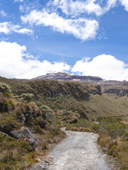 Landscapes of the Los Nevados National Natural Park in Manizales, Caldas, Colombia.	