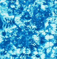 Fototapeta na wymiar Tie dye background Geometric pattern texture Vector illustration Shibori Abstract batik brush seamless and repeat pattern design White and blue 