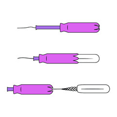How a tampon applicator works