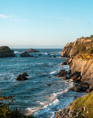Playa de Porcía en El Franco, Asturias, Spain.