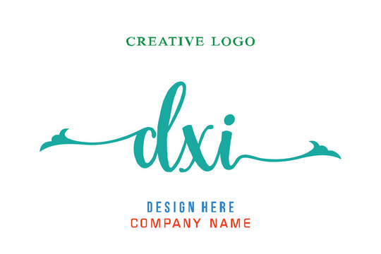 DXI lettering logo is simple, easy to understand and authoritative