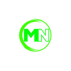 MN letter logo icon vector template on white background creative letter MN icon. MN vector.