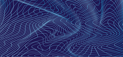 Modern wavy curve abstract presentation background