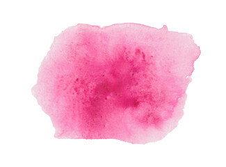 Fototapeta premium Abstract fill or spot of bright pink colors. Bright pink watercolor background. Spot with soft edges