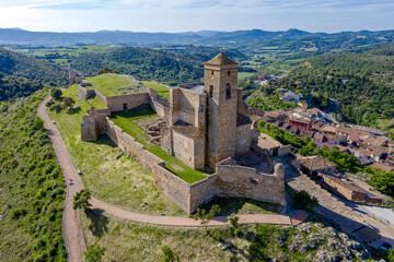 Fototapeta na wymiar castle of Benabarre, Ribagorza Counts castle, Huesca spain