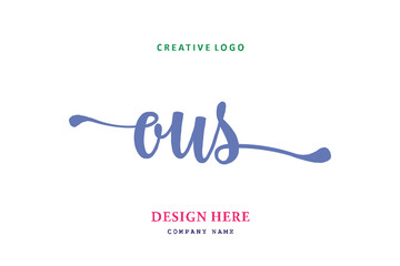 OUS lettering logo is simple, easy to understand and authoritative